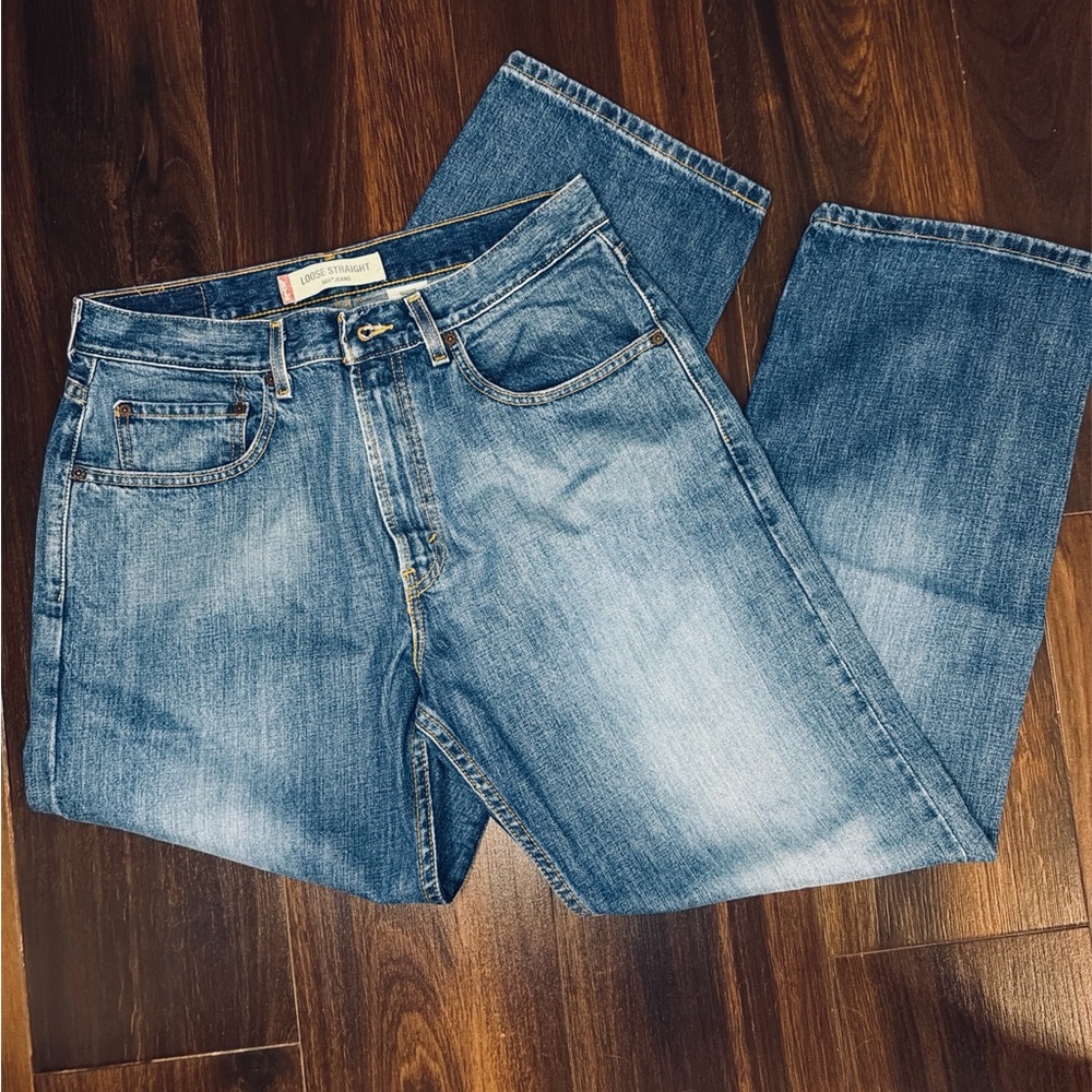 Levi's Relaxed Fit 569 Loose Straight Blue Jeans